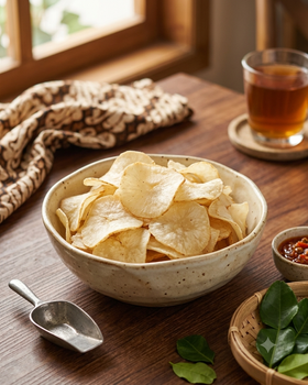 Tempeh chips, cassava chips, eel chips - Setia Mulya Nusantara - Indonesia