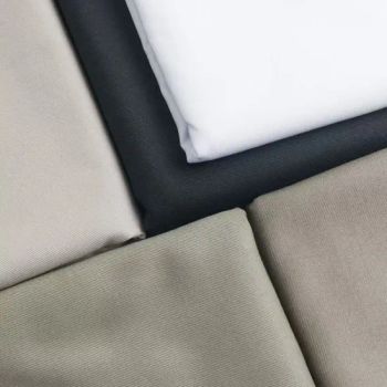 Smooth Delicate Touch 320GSM Weft-Elastic Polyester-Viscose Blend Fabric for Hotel Uniforms - Gaomi Mingtong Textile Co., Ltd. - China