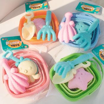 Children's Folding Bucket Beach Toys, Baby Beach Sand-Digging Tools, Shovel Sets, Water Play and Beachcombing Equipment - Market Union Co. Ltd. - China
