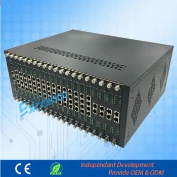 160 Extensions Intercom Telephone PBX System Hotel Pabx with Billing Software (D256A-8160) - Excelltel Technology Co., Ltd. - China