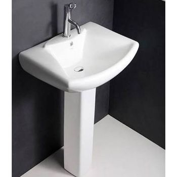 Ceramic White Bathroom Wash Basin Color White Material Ceramic Dimension As per client - RKZ Faucets & Sanitary - India