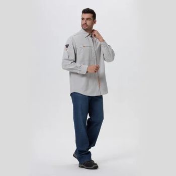 Welder Clothing 100% Cotton Fireproof Fr Work Flame Retardant Clothing - Xinxiang Xinke Protective Technology Co.,Ltd. - China