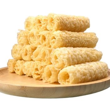 HACCP Certified Deep Fried Tofu Skin Roll Fried Bean Curd Roll Deep Fried Tofu Ring Bell - Nanjing Su Flavor International Trade Co., Ltd. - China