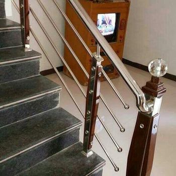 Stairs Coated Steel Railing for Construction Design 5 Weight 20 Size 7feet Thickness 5 Color 5 types Material steel Use Case - Rahul Trading Company - India