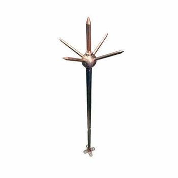 Electric Lightning Arresters, High-Voltage Strength High Rust Proof Yes Durability High Material Copper Finish Polished Power Source - Gravin Earthing & Lightning Protection System Private Limited - India