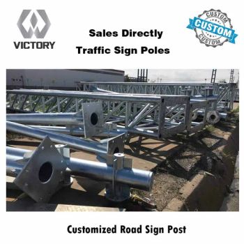 Heavy-Duty Traffic Light Pole with Customizable Safety Signs Color Customized Type2 Double-Arm Trademark Victory Installation - Tangshan Victory Trading Co., Ltd - China