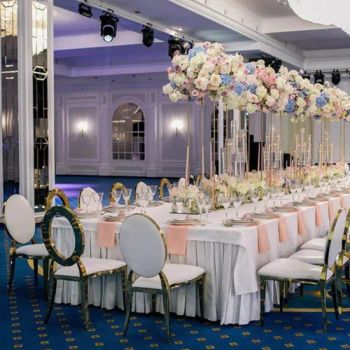 Luxury PU Leather Stainless Steel Dining Chairs for Hotel/Wedding Events - Foshan Guanchen Furniture Co., Ltd. - China