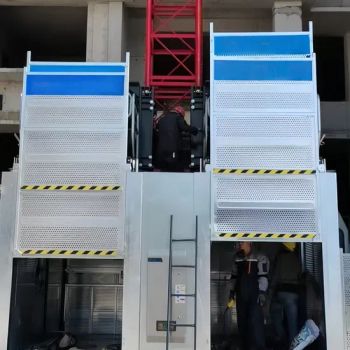 Double Cage Building Hoist Passengers & Materials Construction Lifters - Jinan Dexin Wanhe Machinery Equipment Co., Ltd. - China