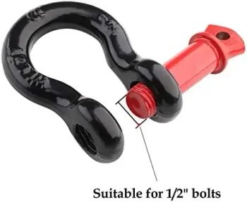 China Shackle Manufacturer Supply Rugged 2 Ton Capacity 1/2 Inch Heavy Duty D Shackle - Qingdao Luckreal International Trade Co., Ltd - China