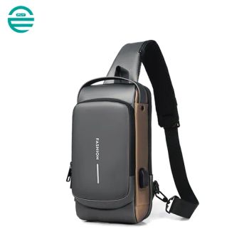 Fashion Men Crossbody Chest Bags with Combination Lock Waterproof Messenger Bag - Guangzhou Fu Li Ya Industry Co., Ltd. - China