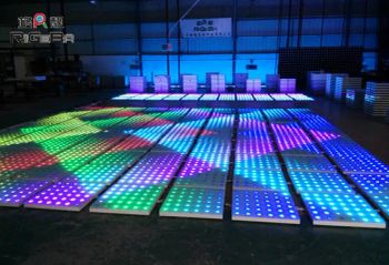 Promotion LED Disco Dance Floor LED Floor Panels Usage Indoor IP Rating IP54 Warranty 1 Year Net Weight 12kg Trademark RIGEBA - Guangzhou Geliang Lighting Technology Co., Ltd. - China
