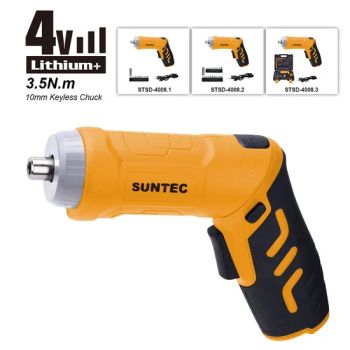 Industrial Quality CE Certificate Rechargeable Battery Powered Cordless Electric Screwdrivers with Blow Molded Case - Yongkang Suntec Electric Appliance Co., Ltd. - China