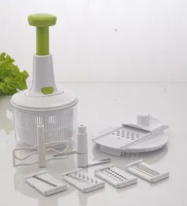 All in One Salad Maker Slicer Grater Chopper Spinner and Egg Whisk - Taizhou Shangyi Plastic Co., Ltd. - China