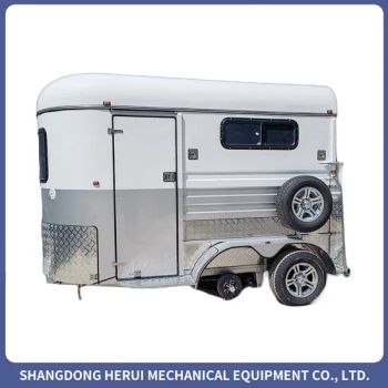 2022 Economic 2 Horse Trailers with Living Quarters Straight Load Trailer - Shandong Herui Mechanical Equipment Co., Ltd. - China