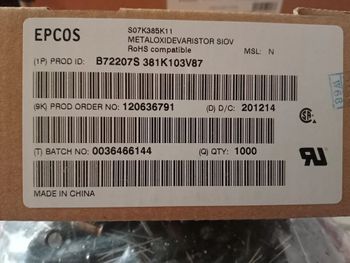 2 Epcos 7D 385 mov, For Power, Through Hole Terminals 2 Usage/Application Power Mounting Type Through - Aarav Enterprises - India
