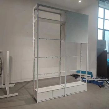 Cheap Custom Store Retail Shelving Units Single Sided Supermarket Shelves Groceries Retail Metal Display Racks Retail Wall - Changshu Ourunda Commercial Equipment Co., Ltd. - China