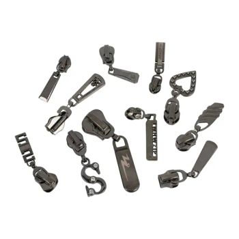 Custom Metal Reversible Waterproof Round Smaller Crown Bag Puller for Bags 3# Pull Zipper Sliders - Ningbo V.k. Industry And Trading Co., Ltd. - China