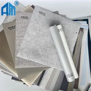 Cement Design PVC Film Decorative Plastic Wall Covering Sheet Customized Color Vinyl Film - Shanghai Angmi New Material Co., Ltd. - China