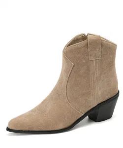 Winter Classic Chelsea Boots Women's Pointed Toe Wedge Ankle Boots Simple Comfortable Cowboy Boots - Cangnan Hongtu Trading Co., Ltd. - China