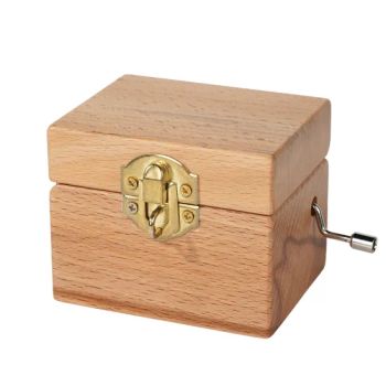 Custom Logo Birthday Christmas Thanksgiving Mother's Day Keepsake Music Box Gifts for Woman Men Personalize Hand Crank Wooden Musical Boxes - DONGGUAN ZHIHE WOOD PACKAGING LIMITED - China