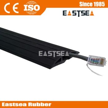 Black Color Small Type Rubber Wiring Duct Type Cord Cover HS Code 40169990 Model NO. DH-COP-1 Origin Zhejiang, China Trademark Eastsea - Zhejiang Sanmen Eastsea Rubber Factory - China