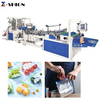 Zip Lock Bag Making Machine Zipper Side Sealing Machines Price - WENZHOU E-SHION MACHINERY CO., LTD. - China