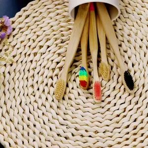 Natural Reusable Travel Toothbrushes Eco-Friendly Green Biodegradable Bamboo Toothbrushes - Yiyang Haixi Trading Co., Ltd. - China