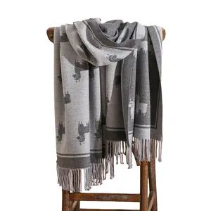 Warm Knitted Women Cashmere Pashmina Girls Scarves Shawls - Hangzhou Zhiyi Garments Co., Ltd - China