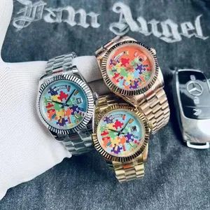 Mens Watches Chronograph Automatic Quartz Movement Male Clock Luxury Business 1853 Wristwatch - Putian City Enjoy Trade Co., Ltd. - China