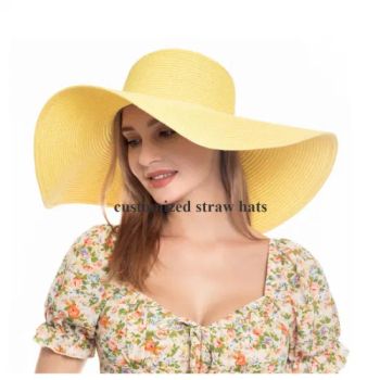 Cheap Wholesale Women Summer Straw Hat Flat Top Paper Straw Hats - Skylark Network Co., Ltd. - China