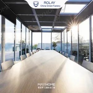 China Durable Material Thermal Insulation Tinted Glass Soundproof Aluminum Alloy Powder Spraying Awning - Foshan Rolay Safety Window and Door Co.,Ltd - China