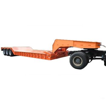 20-1200 Ton Low Bed Semitrailer Folding Gooseneck Lowboy Front Load Truck Trailer - QINGDAO QINGTE IMP. & EXP. CO., LTD. - China