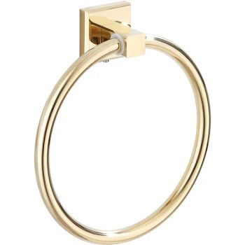 Stainless Steel Towel Holder Brushed Gold Bathroom Wall Mounted Round Towel Rings Towel Rack Kitchen Storage Accessories - Ningbo Huazhu Precision Machinery Co., Ltd. - China