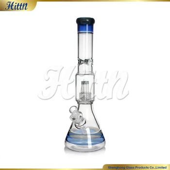 17.3 Inches Big Size Smoking Product Showerhead Perc Beaker Smoking Water Pipe 420 Wholesale Glass Water Pipes - Hejian City Shenghong Glass Products Co., Ltd. - China