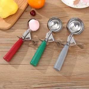 Stainless Steel Ice Cream Scoop Ice Ball Maker Frozen Yogurt Cookie Dough Meat Balls Ice Cream Spoon Tools Watermelon Spoon - Yangjiang Jinqi Household Products Co., Ltd. - China