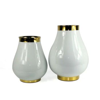 Customized Interior Home Decoration Design Products Modern Minimalist White Ceramic Flower Vases - Shenzhen Carol Mendisi House Accessories Co. Ltd. - China