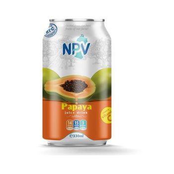 Wholesale NPV Brand 330ml Can Papaya Juice - Not From Concentrate Fresh Soft Drink - OEM in Private Label - NGUYEN PHAM VIET BEVERAGE COMPANY LIMITED - Vietnam