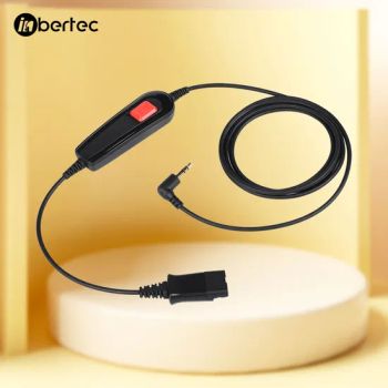 Qd Cable Telephone Headset Adapter Lower Cable Bottom Lead with 3.5mm Audio Jack Connector and Inline Control to Deskphone for Plantronics Poly Gn Jabra Headset - Xiamen Inbertec Electronic Technology Co., Ltd - China