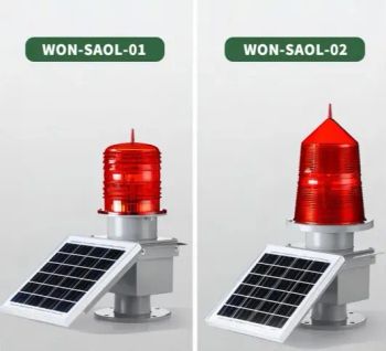Solar LED Aviation Obstruction Light IP65 - Corrosion-Resistant Aluminum Alloy Warning Light for Towers - Wuxi Wonderful Online Technology Co., Ltd. - China