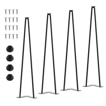 Heavy Duty Metal Table Legs Hairpin Furniture Legs Color Black Origin China Style Modern Condition New Trademark - Wuhan Fush Technology Co., Ltd. - China