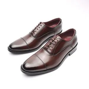 Men's Genuine Leather Oxford Dress Shoes for Business Formal Wear - Wuxi Glolinker Technology Co., Ltd. - China