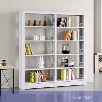 Steel Bookcases Modern Metal Storage Cabinet Bookshelf Custom Home Office Library Shelving - LUOYANG SHIDIU IMPORT AND EXPORT CO., LTD. - China
