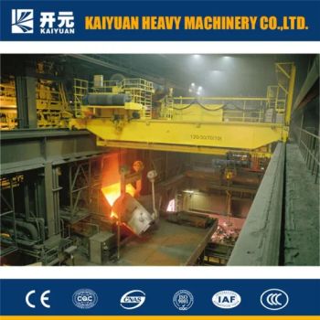 Steel Plant Metallurgic Bridge Crane Overhead Crane with Heavy Duty Andhook, 75t 100t 200t, up to 500t - Shandong Kaiyuan Heavy Machinery Co., Ltd. - China