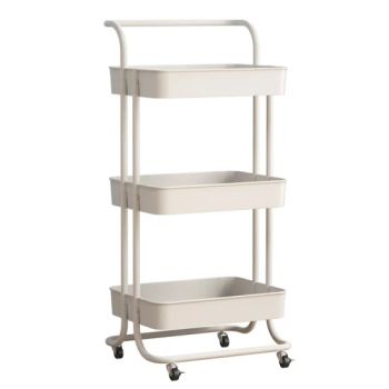 Home Kitchen Bedroom Barbershop Salon Workshop Metal Storage Carts Rack Shelf Metal Rolling Cart - Bazhou Yuehui Metal Products Co., Ltd. - China