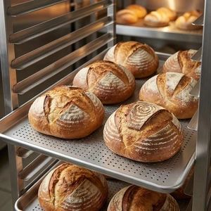 Industrial Perforated Stainless Steel Baking Tray All Purpose Essential for Bakeries Food Factory Flat Pan Bakery Flat Tray Bread  - Jiangsu T-Shine Bakeware Co., Ltd. - China