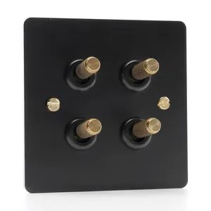 OEM Metal Retro Light Electrical Brass Toggle Wall Switches Socket for Lighting Control - Wenzhou Zhechi Electric Co., Ltd. - China