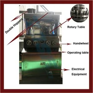 Medical Granulator Zp-37D Rotary Tablet Press Machine Origin China Voltage 220V Condition New Trademark Tianjiu HS Code 8474802000 - Shanghai Tianjiu Machinery Manufactory - China