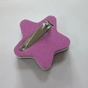 Small Nail Clipper Set with Star EVA Nail Buffer MOQ 6000PCS Delivery 30days Shape Curved Cut HS Code 8214200000 Model NO. EVAN-602S - Foshan Fengdeli Nail Clippers Manufacturing Co., Ltd. - China