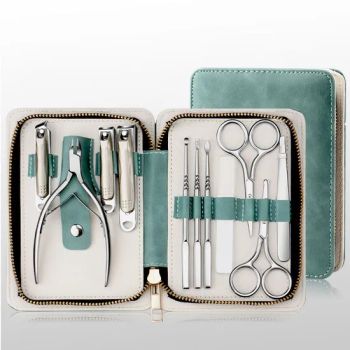 11PCS Professional Multifunctional Stainless Steel Nail Clipper Kits Portable Manicure Pedicure Tool Nail Cutter Set with PU Bag - Yangjiang Fenhel Tech Co., Ltd. - China