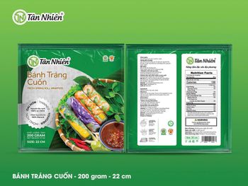 rice pape 22CM-48pk/ct lead time 5-7days; expire 24month from TAN NHIEN CO., LTD rice pape 22CM-48pk/ct lead time 5-7days; expire 24month - TAN NHIEN CO., LTD - Vietnam